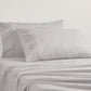 Logan and Mason 250TC 50% Polyester 50% Cotton Percale Sheet Set Silver 50cm Wall Single