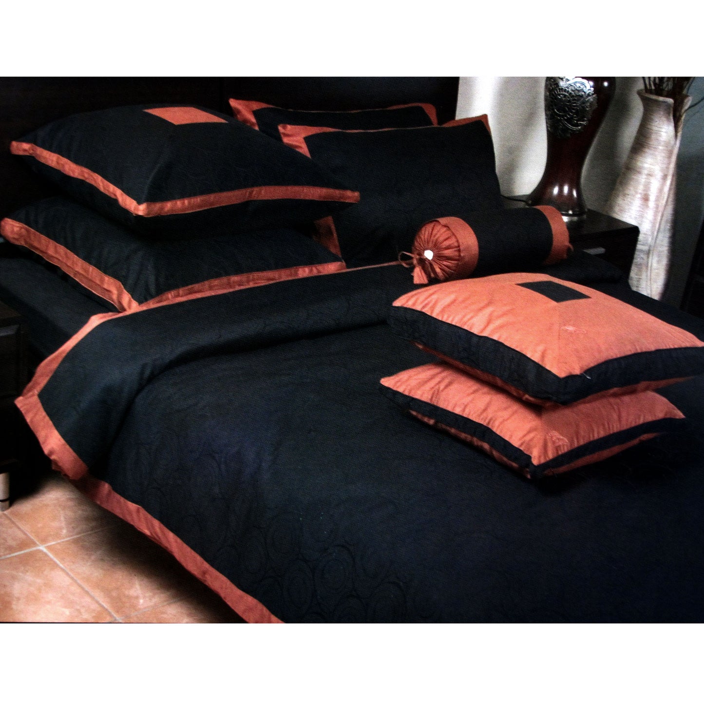 Orient Sense Venucci Oriental Quilt Cover Set - Queen