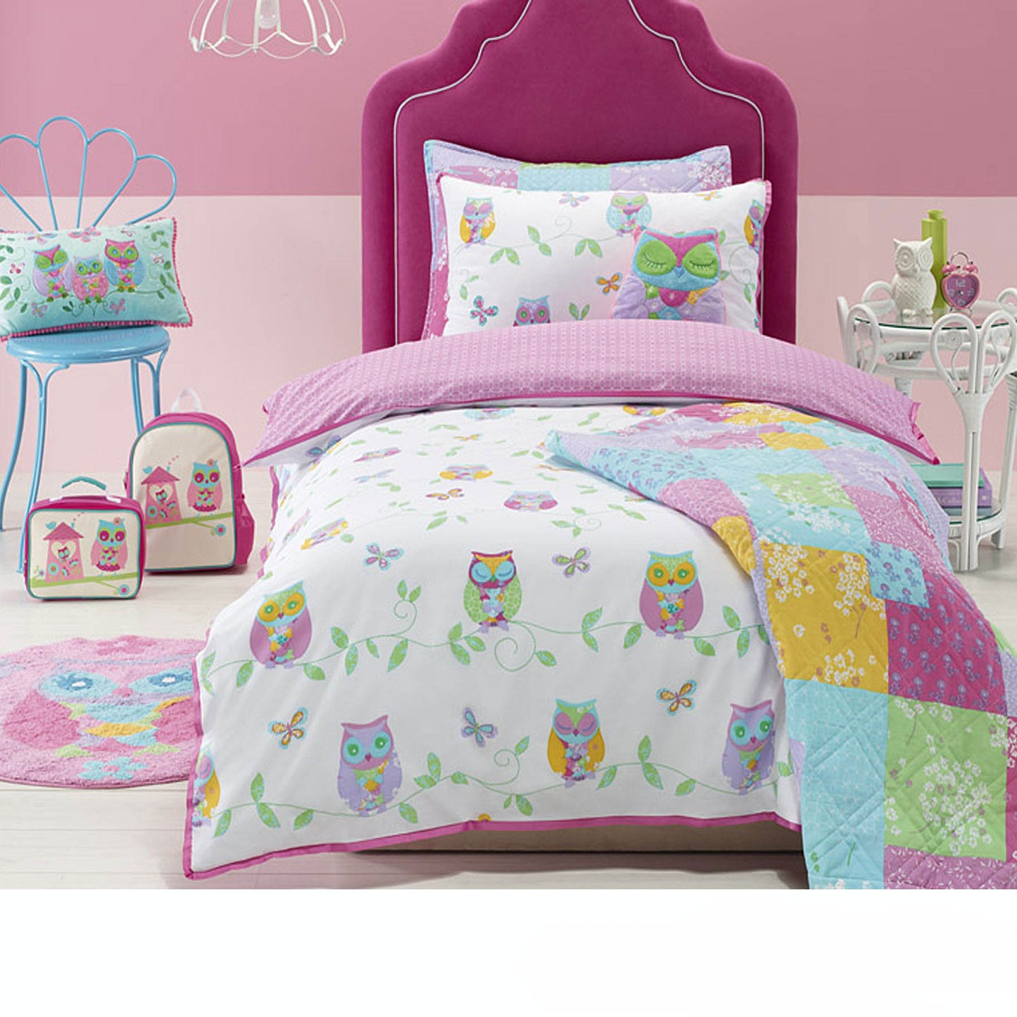 Jiggle & Giggle Owl Song Quilt Cover Set Queen