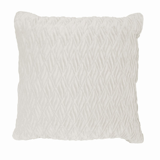 Rapee Pietra Filled Cushion - White 45cm x 45cm