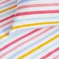 Minikins Rainbow Stripe Polyester Cotton Combo Fitted Sheet Set King Single