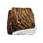 Luxury Faux Fur Reversible Throw Rug - Tiger