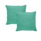 Pair of Pure Linen European Pillowcases Light Teal