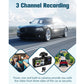 3 Channel Car DVR HD 1080P Vehicle Dash Cam Three Way Camera DVRs Recorder with 32 GB Card