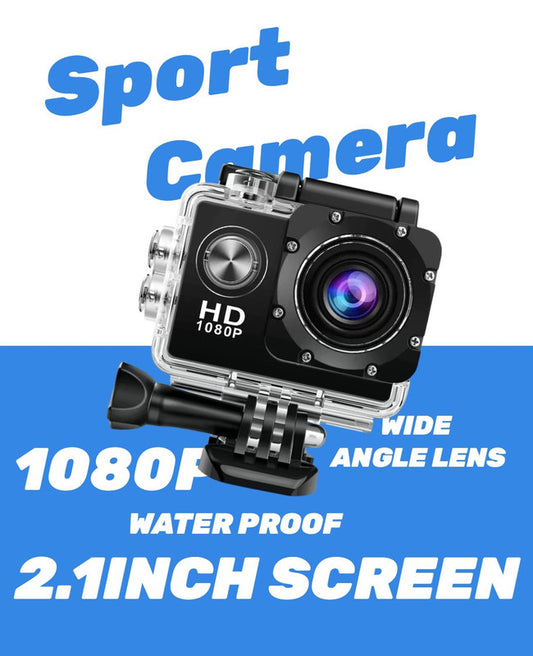 Action Camera 4K HD 16MP WiFi Waterproof 30M Sports Camera With 140° Wide Angle BLACK COLOUR