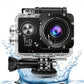 Action Camera 4K HD 16MP WiFi Waterproof 30M Sports Camera With 140° Wide Angle BLACK COLOUR