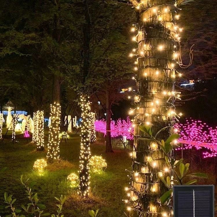 Solar Fairy String Lights 200 LED Outdoor Garden Christmas Party Décor Blue