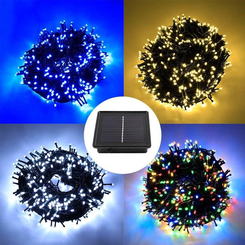 Solar Fairy String Lights 200 LED Outdoor Garden Christmas Party Décor White