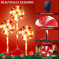 4pcs Solar Lollipops Cane Light Candy Cane Lights Water-resistant Christmas Outdoor Lawn Light