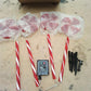 4pcs Solar Lollipops Cane Light Candy Cane Lights Water-resistant Christmas Outdoor Lawn Light