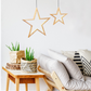 Ceiling Bamboo Star LED Hanging Lamp Natural Home Decor Lighting Pendant - Natural