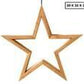 Ceiling Bamboo Star LED Hanging Lamp Natural Home Decor Lighting Pendant - Natural