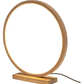 Bamboo Single Ring LED Lamp Light Modern Scandi Minimalistic - Natural