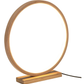 Bamboo Single Ring LED Lamp Light Modern Scandi Minimalistic - Natural