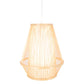 Natural Woven Bamboo Empire Pendant Lamp Hanging Light Bell Shade Boho Tropical