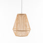 Natural Woven Bamboo Empire Pendant Lamp Hanging Light Bell Shade Boho Tropical