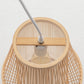 Natural Woven Bamboo Empire Pendant Lamp Hanging Light Bell Shade Boho Tropical