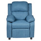 1 Set of 4 Erika Navy Blue Adult Recliner Sofa Chair Blue Lounge Couch Armchair Furniture