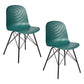 Set of 2 Modern Republica Dining Chair Living Office Furniture Seat Scandi - Dark Green