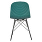 Set of 2 Modern Republica Dining Chair Living Office Furniture Seat Scandi - Dark Green