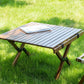 62cm Foldable Bamboo Outdoor Camping Table Waterproof Wood Wooden Travel - Small