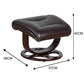 Julio Faux Leather Premium Reclining Lounge Arm Chair w/ Ottoman Swivel Sofa