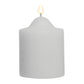 48x Premium Church Candle Pillar Candles White Unscented Lead Free 24Hrs - 5*10cm