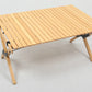 Folding Camping Table Bamboo Roll Up Portable Outdoor Picnic BBQ Desk Beach