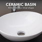 Above Counter Bathroom Vanity Oval Ceramic Basin