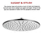 300mm Brass Shower Head Round Chrome Showerhead