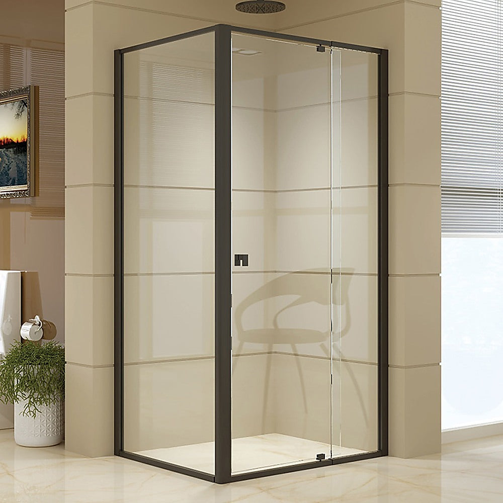 Semi Frameless Shower Screen (98~106)x 195cm & (77~80)x 195cm Side AS/NZS Glass