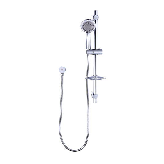 Hand Held Shower Rail Soap Dish Bathroom Set