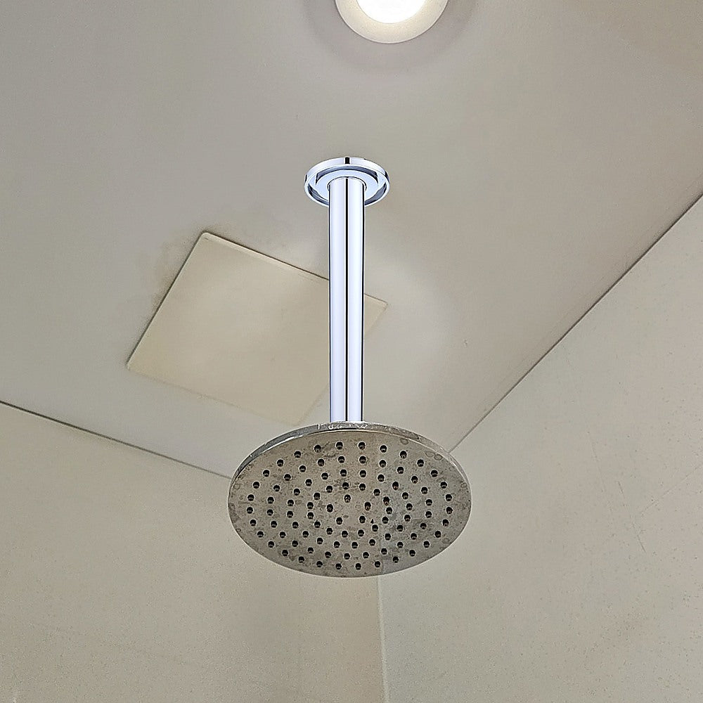 Shower Head Arm Wall Connector Round Bathroom Rainforest ShowerHead