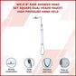 WELS 8" Rain Shower Head Set Square Dual Heads Faucet High Pressure Hand Held