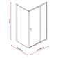 Semi Frameless Shower Screen (98~106)x 195cm & (89~92)x 195cm Side AS/NZS Glass