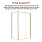 Semi Frameless Shower Screen (114~122)x 195cm & (77~80)x 195cm Side AS/NZS Glass