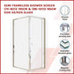 Semi Frameless Shower Screen (74~82)x 195cm & (98~101)x 195cm Side AS/NZS Glass