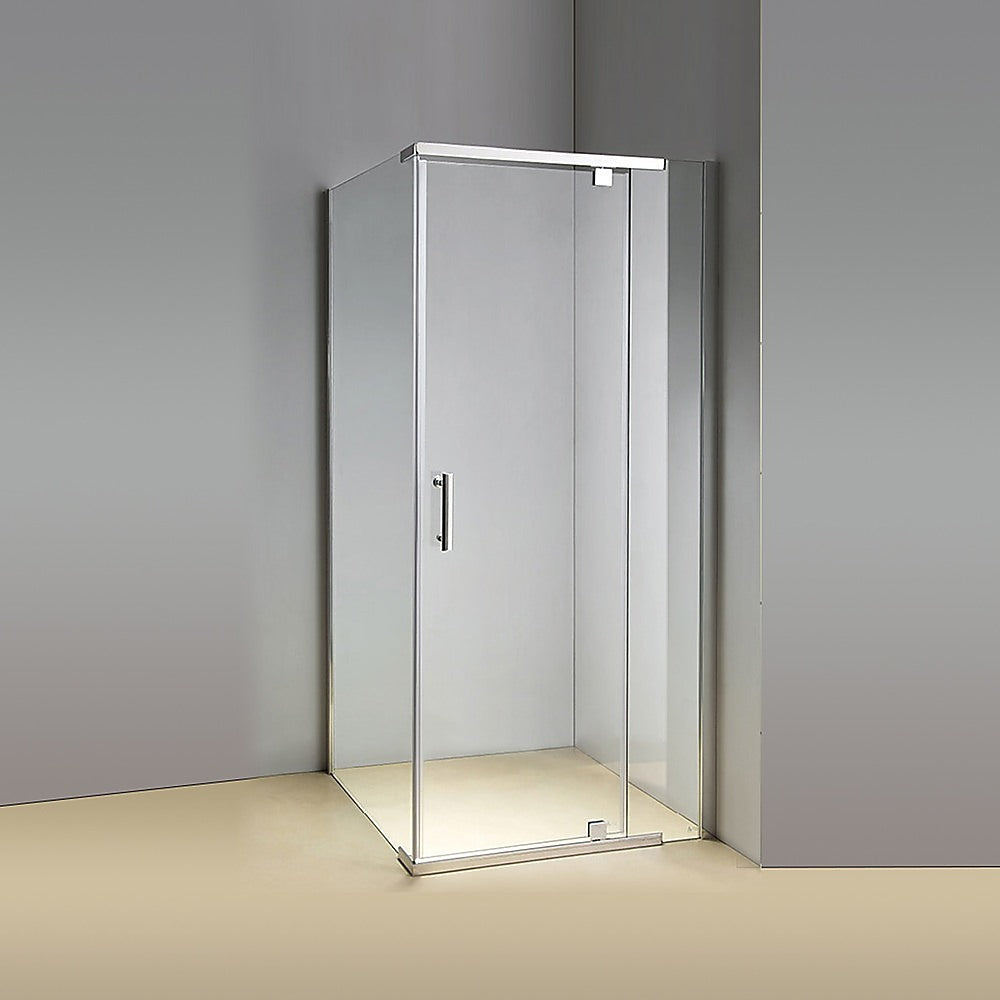 Shower Screen 1000x1000x1900mm Framed Safety Glass Pivot Door By Della Francesca