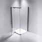 Shower Screen 1000x1000x1900mm Framed Safety Glass Pivot Door By Della Francesca