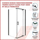 Shower Screen 1000x1000x1900mm Framed Safety Glass Pivot Door By Della Francesca