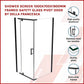 Shower Screen 1000x700x1900mm Framed Safety Glass Pivot Door By Della Francesca