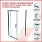 Shower Screen 1000x800x1900mm Framed Safety Glass Pivot Door By Della Francesca