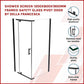 Shower Screen 1200x800x1900mm Framed Safety Glass Pivot Door By Della Francesca