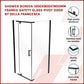 Shower Screen 1200x900x1900mm Framed Safety Glass Pivot Door By Della Francesca