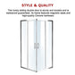 1000 x 900mm Sliding Door Nano Safety Glass Shower Screen By Della Francesca