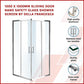 1000 x 1000mm Sliding Door Nano Safety Glass Shower Screen By Della Francesca