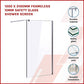 1000 x 2100mm Frameless 10mm Safety Glass Shower Screen