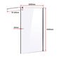 1000 x 2100mm Frameless 10mm Safety Glass Shower Screen