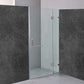 100 x 200cm Wall to Wall Frameless Shower Screen 10mm Glass By Della Francesca