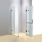 1000 x 700mm Frameless 10mm Glass Shower Screen By Della Francesca